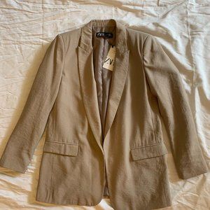 Tan Zara Blazer